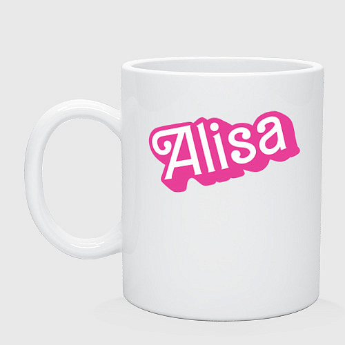 Кружка Alisa - retro Barbie style / Белый – фото 1