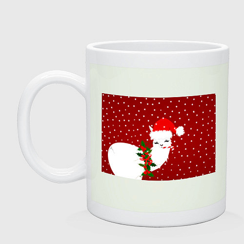 Кружка Лама - альпака с леденцом / Фосфор – фото 1