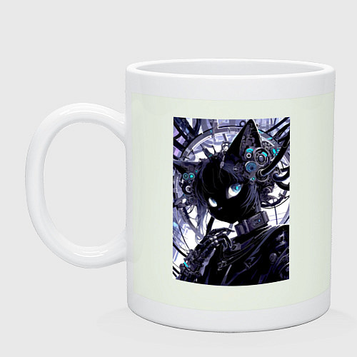 Кружка Кибер кисуля - нейросеть / Фосфор – фото 1