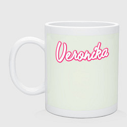 Кружка керамическая Веронка в стиле барби, цвет: фосфор