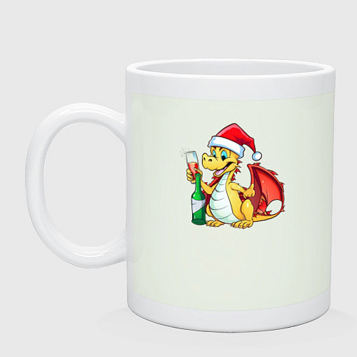 Кружка Красный дракон с шампанским / Фосфор – фото 1