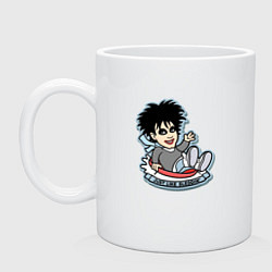 Кружка керамическая The Cure - Robert Smith just like heaven, цвет: белый