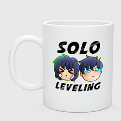 Кружка керамическая Chibi - Solo Leveling, цвет: белый