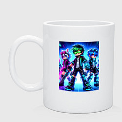 Кружка керамическая Детский киберпанк - аниме, цвет: белый