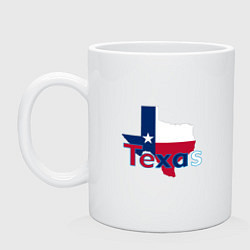 Кружка керамическая Texas, цвет: белый