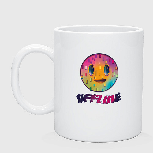 Кружка Offline улыбка смайла / Белый – фото 1