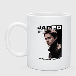 Кружка керамическая Jared Joseph Leto 30 Seconds To Mars, цвет: белый