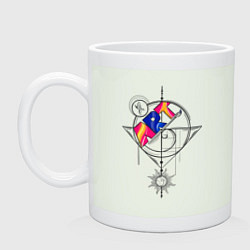 Кружка керамическая Арт золотое сечение, цвет: фосфор