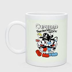 Кружка керамическая Cuphead - devil, цвет: фосфор