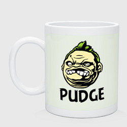 Кружка керамическая Pudge Face, цвет: фосфор