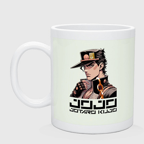 Кружка Jotaro Kujo - Jojo ai art / Фосфор – фото 1