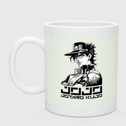 Кружка керамическая Jotaro Kujo - jojo ai art, цвет: фосфор