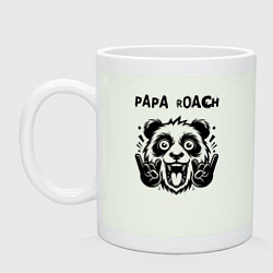 Кружка керамическая Papa Roach - rock panda, цвет: фосфор