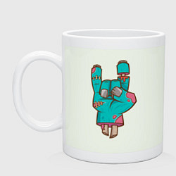 Кружка керамическая Рок зомби, цвет: фосфор