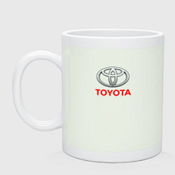 Кружка керамическая Toyota brend auto, цвет: фосфор
