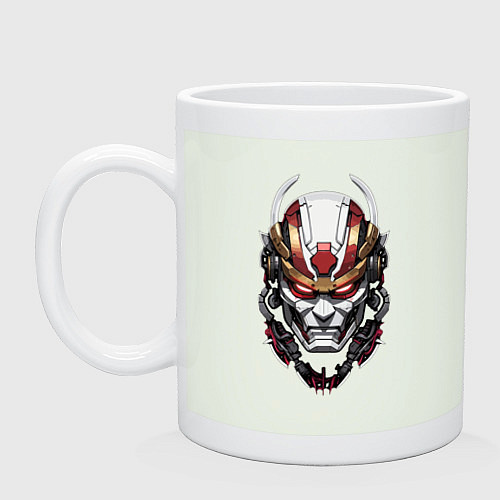 Кружка Красный киберпанк самурай / Фосфор – фото 1