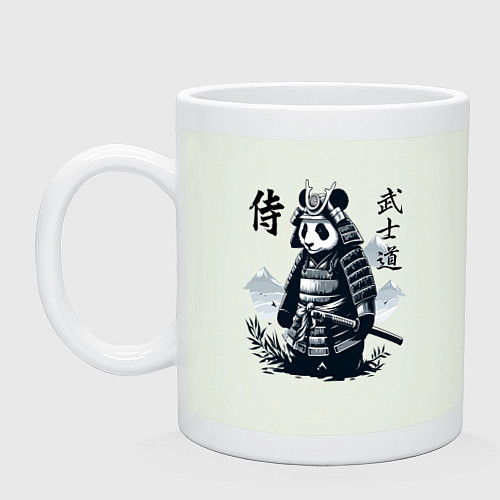 Кружка Panda samurai - bushido ai art fantasy / Фосфор – фото 1