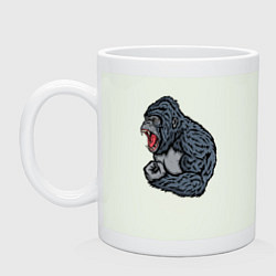 Кружка керамическая Gorilla angry, цвет: фосфор