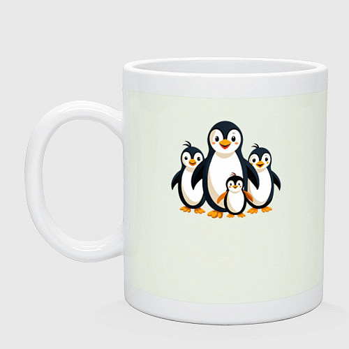 Кружка Семья пингвинов / Фосфор – фото 1