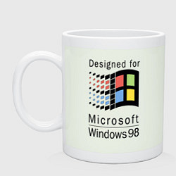 Кружка керамическая Разработанный для windows 98, цвет: фосфор