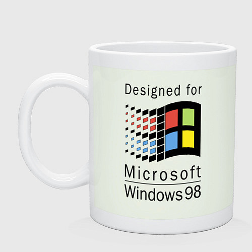 Кружка Разработанный для windows 98 / Фосфор – фото 1