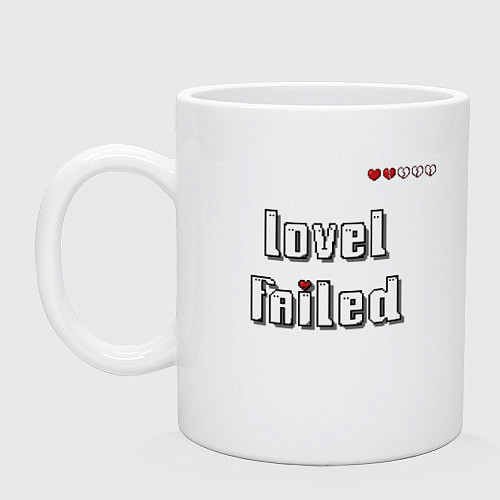 Кружка Level failed / Белый – фото 1