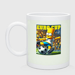 Кружка керамическая Euro cup - Bart Simpson, цвет: фосфор