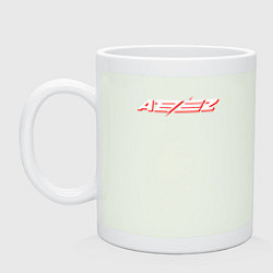 Кружка керамическая Ateez logo, цвет: фосфор