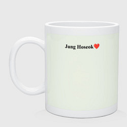 Кружка керамическая BTS Jung Ho-seok, цвет: фосфор