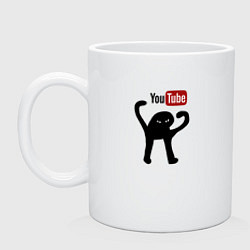Кружка керамическая Чините ютуб мем, цвет: белый