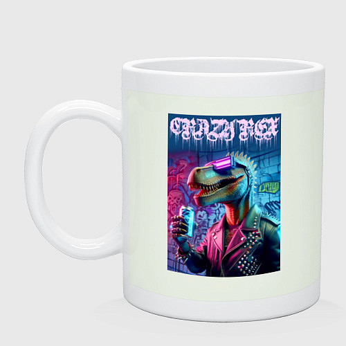 Кружка Crazy rex - ai art fantasy / Фосфор – фото 1