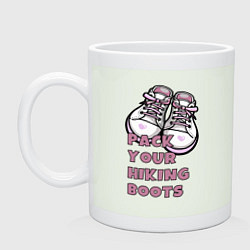 Кружка керамическая Pink boots, цвет: фосфор