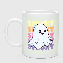 Кружка керамическая Little spooky ghost, цвет: фосфор