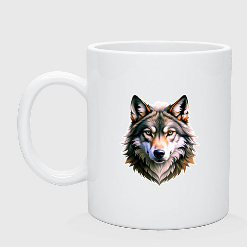 Кружка Серьёзный волчара / Белый – фото 1