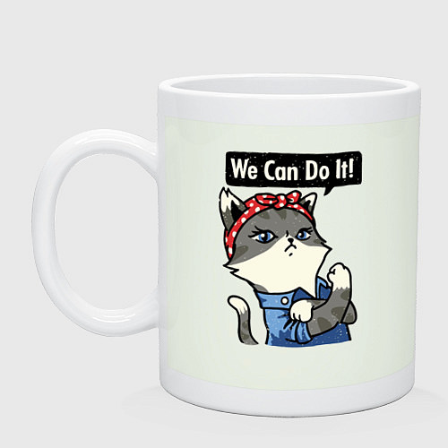 Кружка We can do it - cat / Фосфор – фото 1