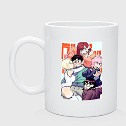 Кружка керамическая Дандадан: Момо Аясэ, цвет: белый