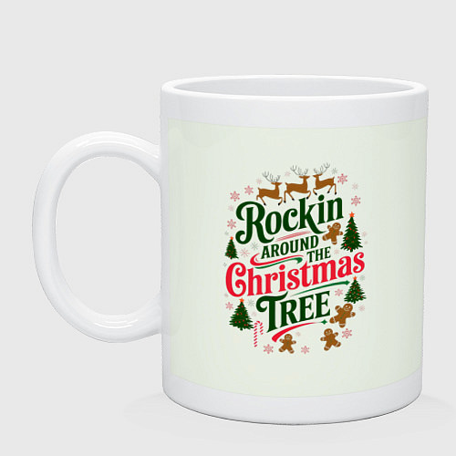 Кружка Новогодняя атмосфера rockin around the christmas t / Фосфор – фото 1