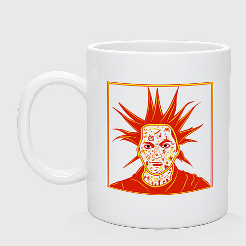 Кружка Горшок хохлома / Белый – фото 1