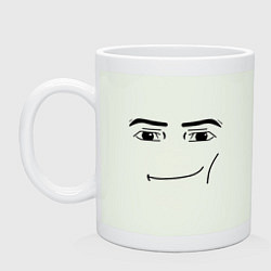 Кружка керамическая Роблокс лицо, цвет: фосфор