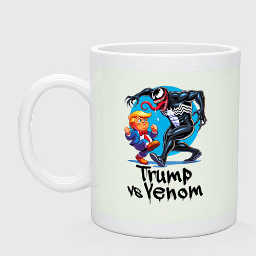 Кружка Venom vs Donald Trump - ai art fantasy / Фосфор – фото 1