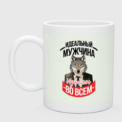 Кружка керамическая Идеальный во всем мужчина, цвет: фосфор