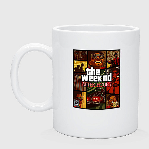 Кружка The weeknd постер гта / Белый – фото 1