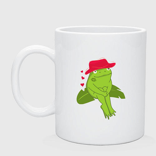 Кружка Лягушонок в шляпе / Белый – фото 1