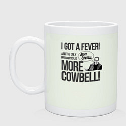 Кружка керамическая I got a fever and the only prescription is more co, цвет: фосфор