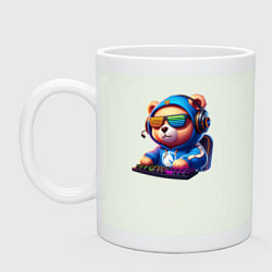 Кружка керамическая Bear cub is a player of Team Liquid - esports, цвет: фосфор