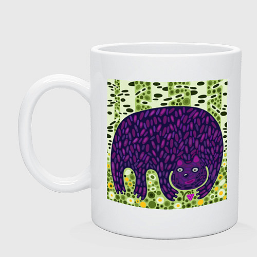 Кружка Медведь в березовом лесу / Белый – фото 1