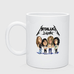 Кружка керамическая Metallica juniors - cartoon, цвет: белый