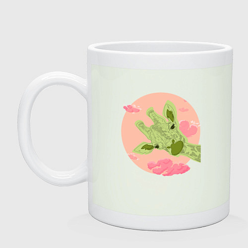 Кружка Жирафик и розовые облака / Фосфор – фото 1