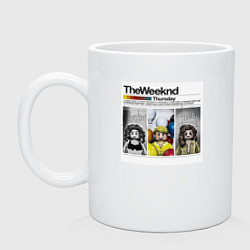 Кружка керамическая The weeknd Thursday, цвет: белый