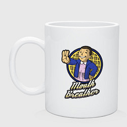 Кружка керамическая Vault eleven, цвет: белый